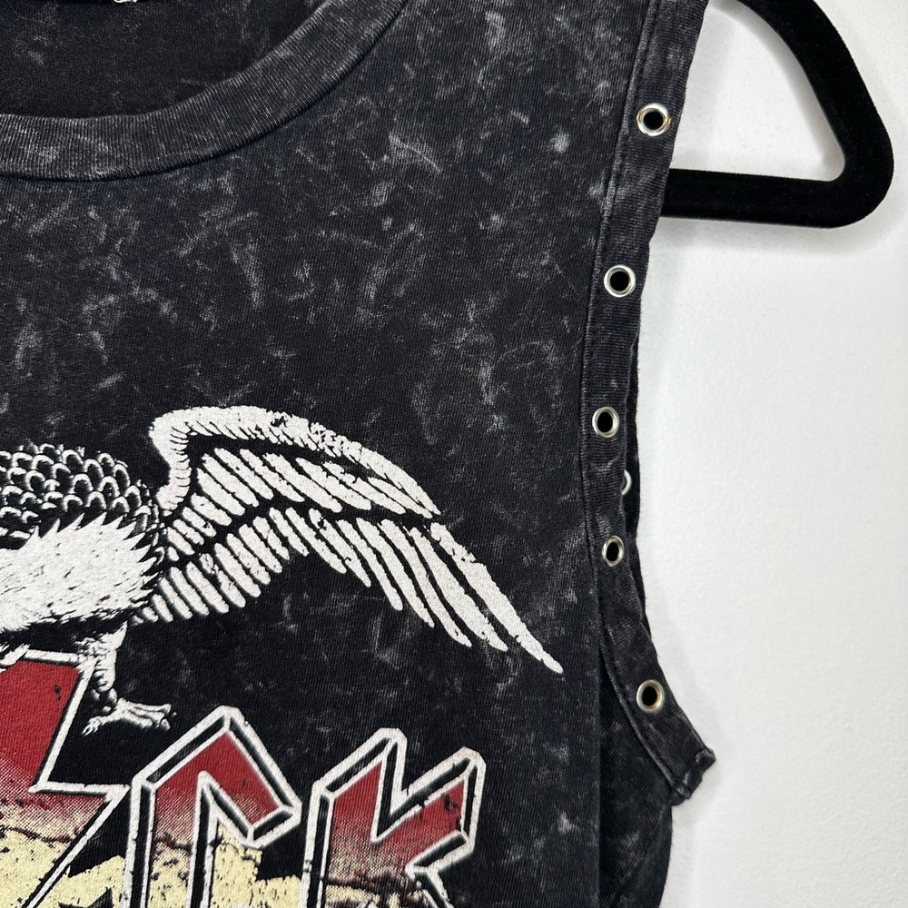 Rock Graphic Sleeveless Top - Black - Picture 3 of 5